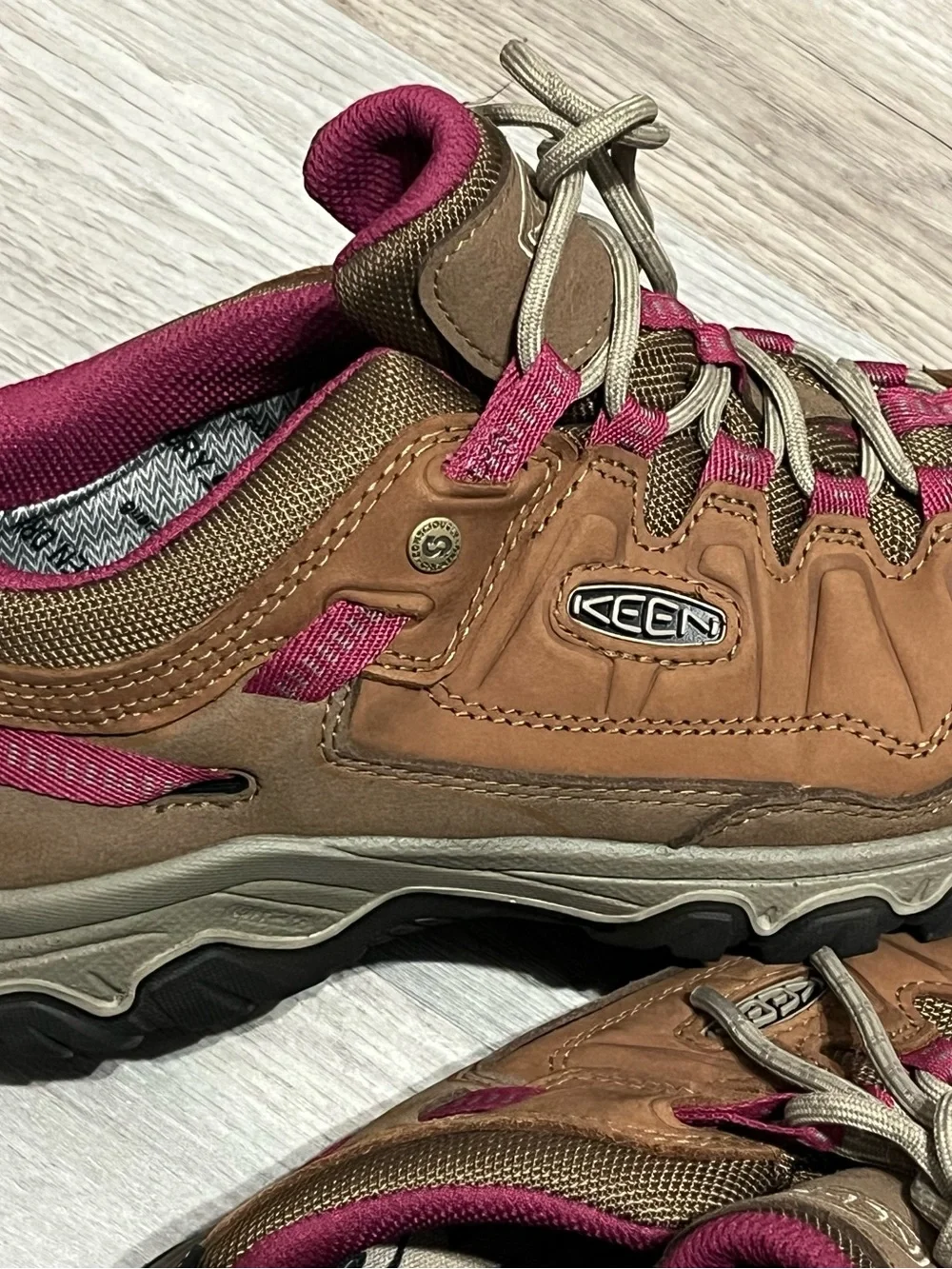 Keen Women's Brown and Magenta Trail Shoe